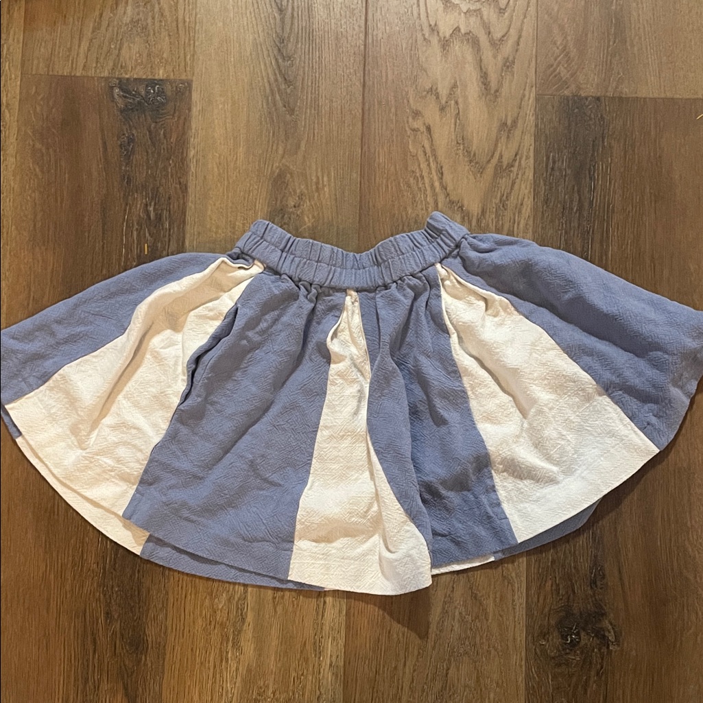 Fashion Brand Company Blue And White Cheer Skirt